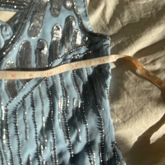 Blue Flapper 20s Style Dress - Picture 14 of 15